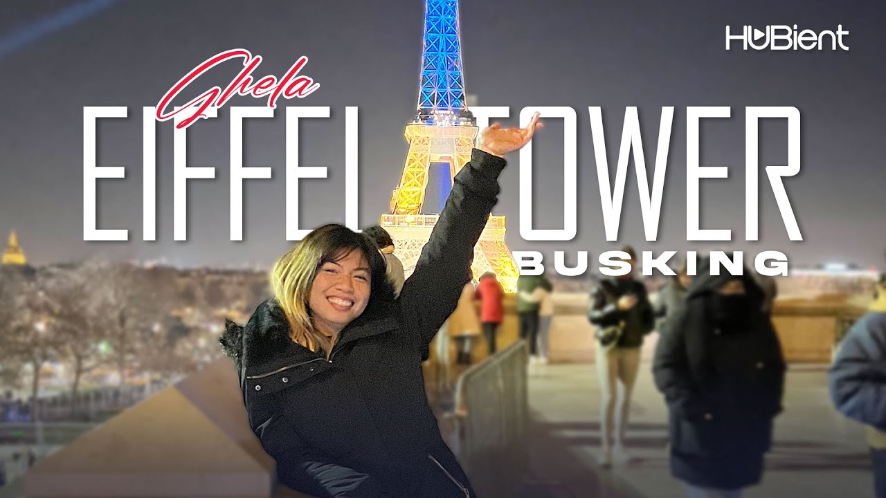 Eiffel Tower Busking with Ghela