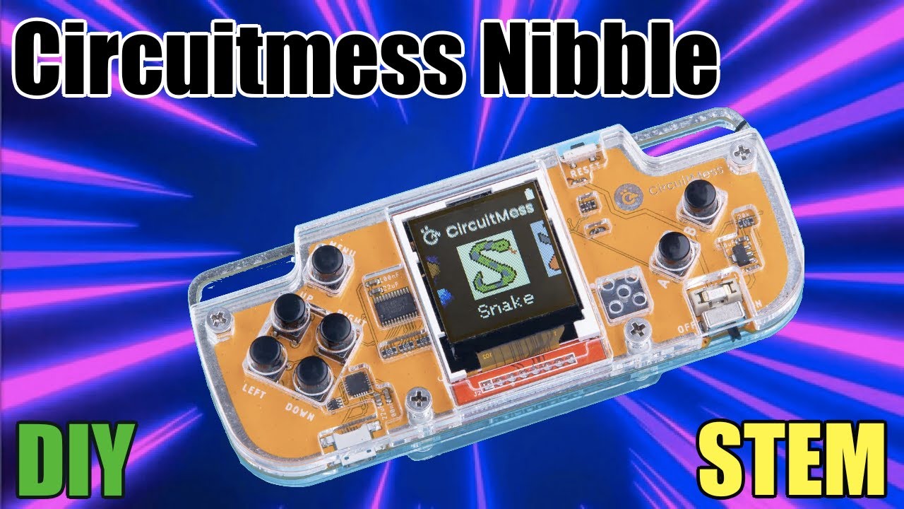 Обзор и игровой процесс портативной игровой консоли Circuitmess Nibble DIY