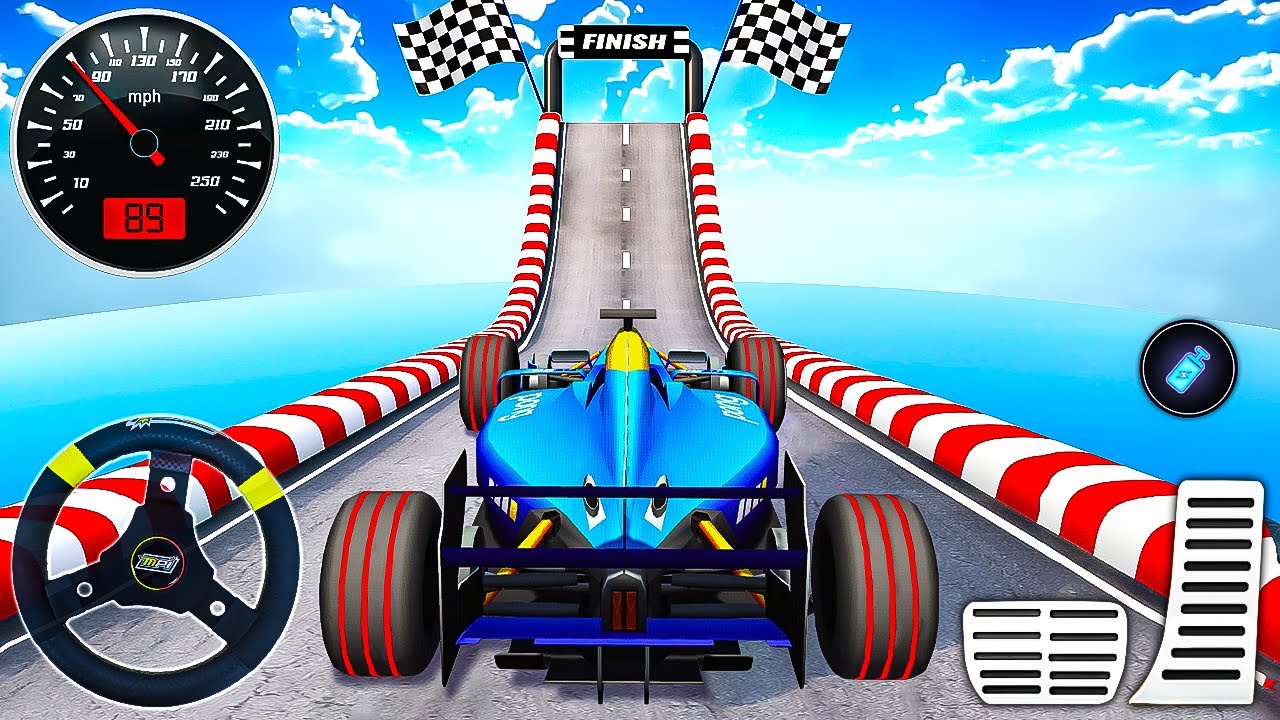 Mega Ramp Formula Car Racing 3D - Extreme GT Car Stunt Master - Android Gameplay