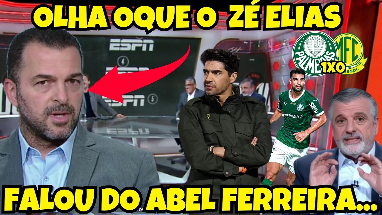 😱 RAPAZ! ZÉ ELIAS DETONA ABEL FERREIRA NO EQUIPE F - PELO SEU SALARIO VOCÊ... NOTICIAS DO PALMEIRAS
