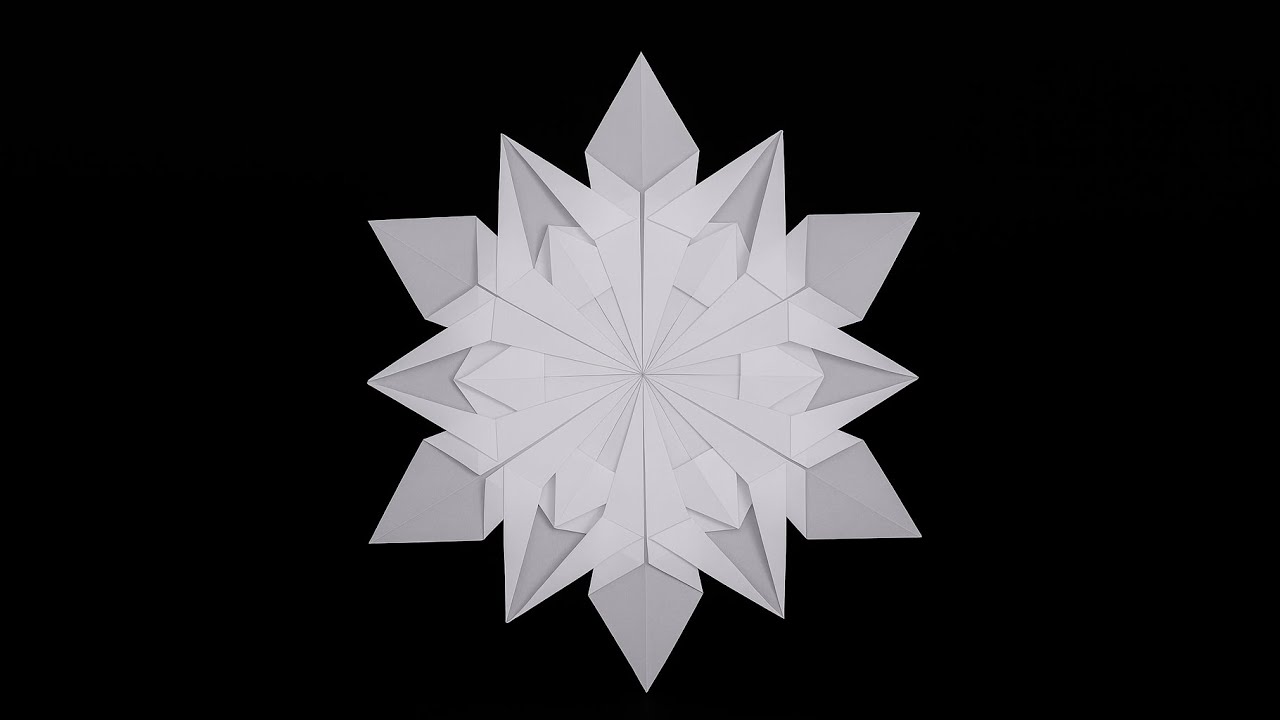 How to Make an Origami Snowflake