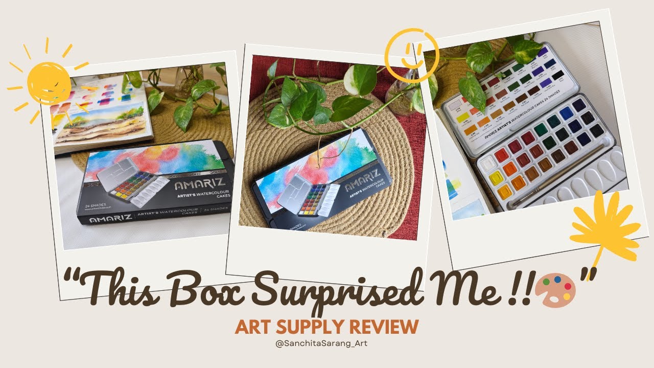 👉 &ldquo;DOMS Amariz Watercolour Cakes 🎨24 Colours Set Tested!&rdquo; #DOMSAmariz #WatercolourReview #ArtReview