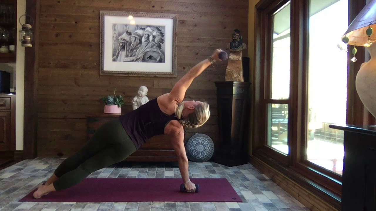 Strength and Stretch 💛 Full Body Tone with Plilates Yoga and Weights (weights are optional)