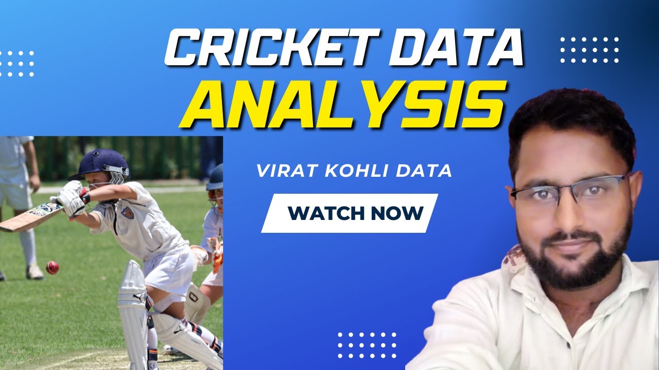 Cricket Data Analysis Using Python | Virat Kohli Cricket Data Analysis| Best Way For Sports Analysis
