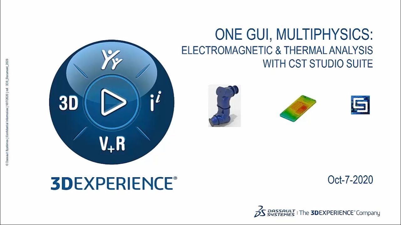 One GUI, MultiPhysics: Electromagnetic & Thermal Analysis with CST Studio Suite