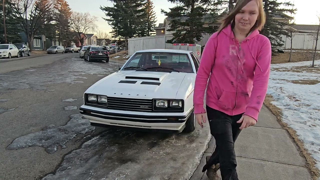 The PolterMerc has been painted?? Checking out my old 81 inline 6 Capri.