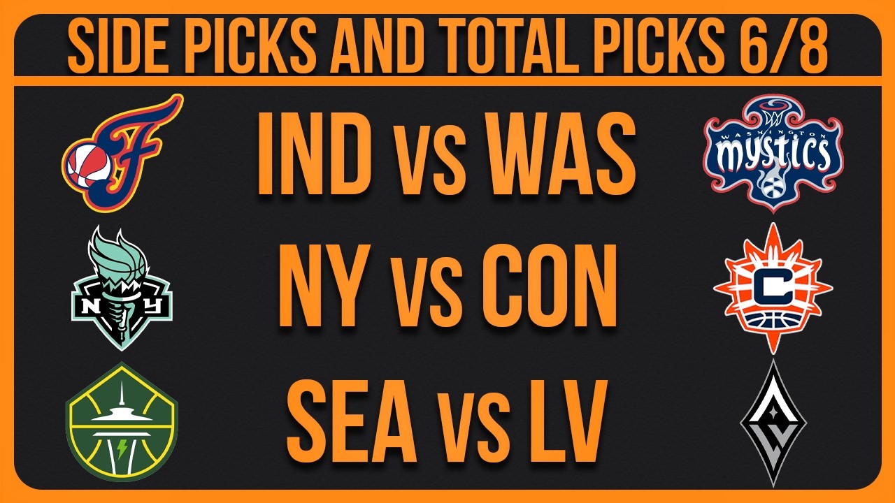WNBA Picks Today | Best Bets & Predictions Monday 6/8/26