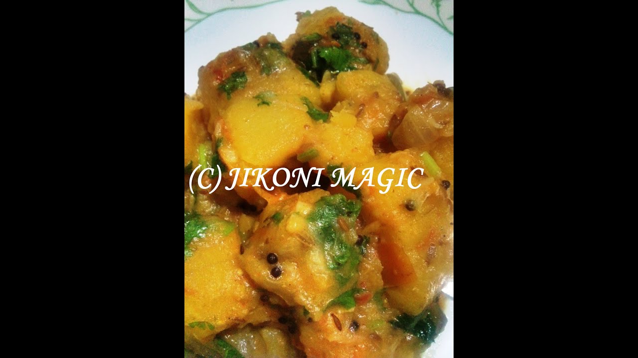How to Make Matoke (plantains) in Coconut Milk Jikoni Magic Style