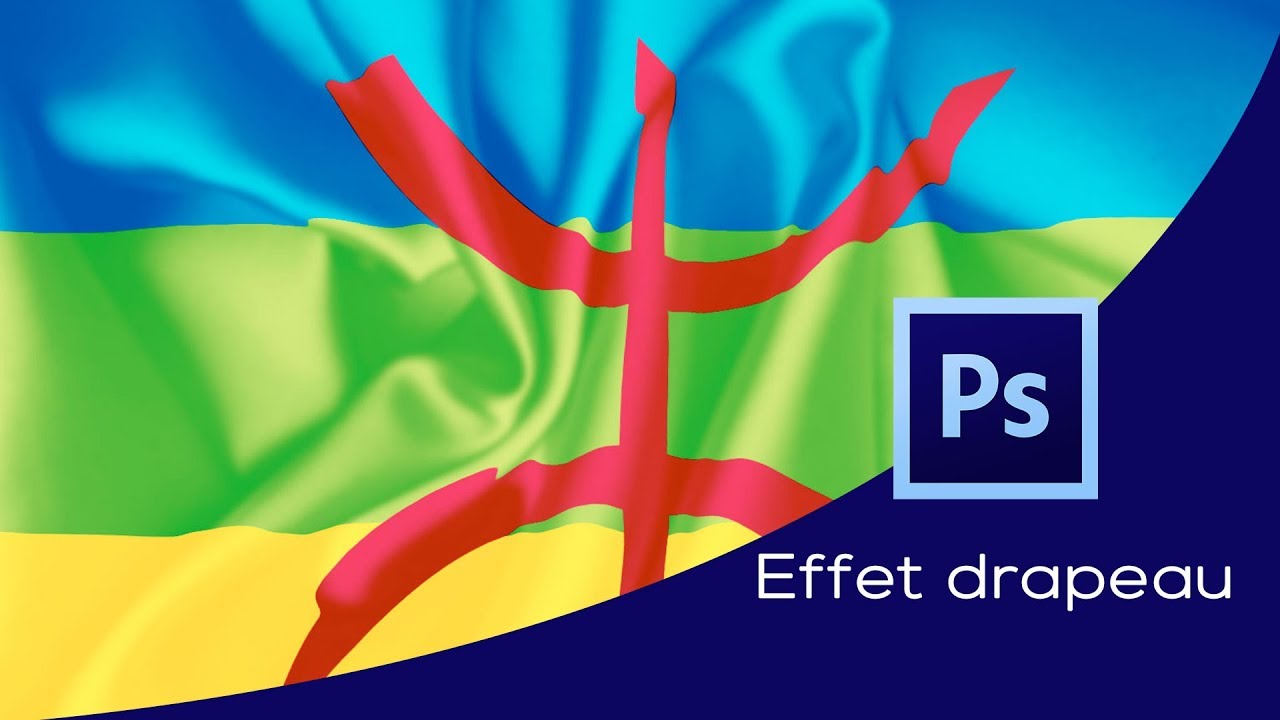 Photoshop CC : Effet drapeau