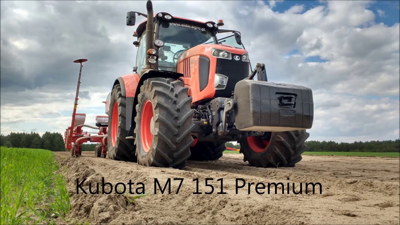 Siew Kukurydzy 2016 Kubota M7 151 Premium&Kverneland Accord Optima V
