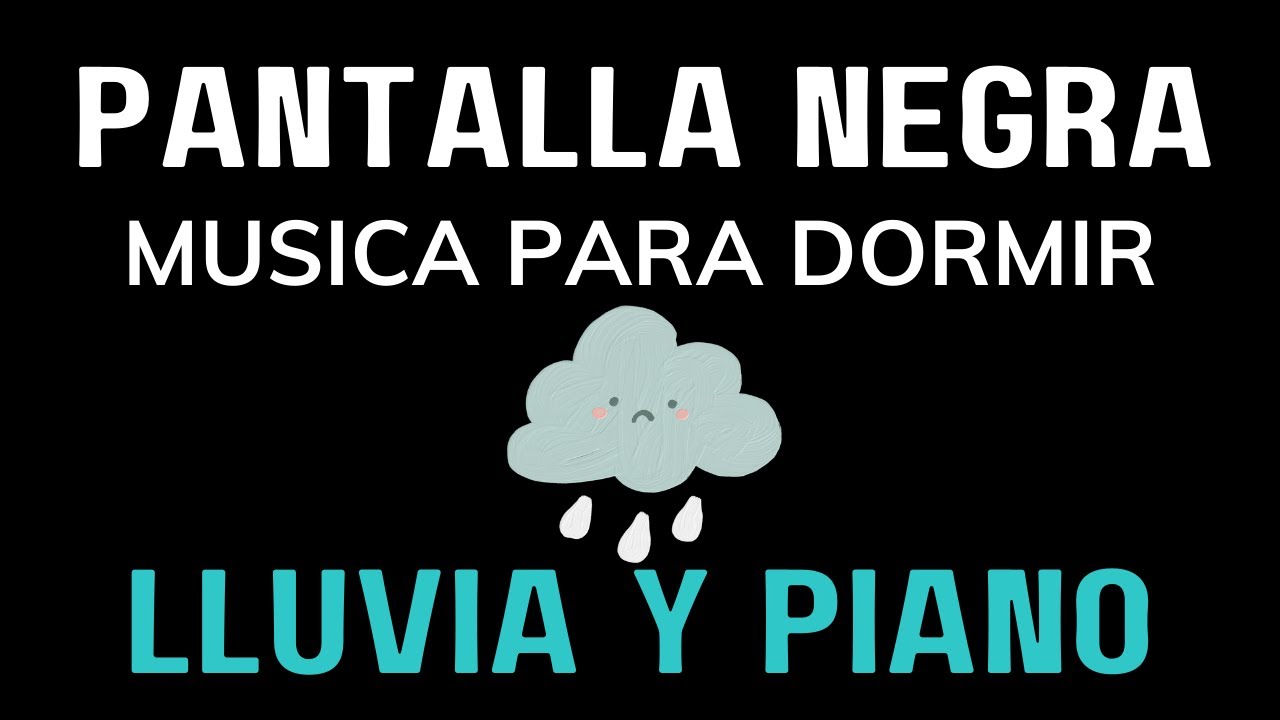 Sonido de lluvia para dormir - Piano y lluvia relajarse, estudiar, descansar