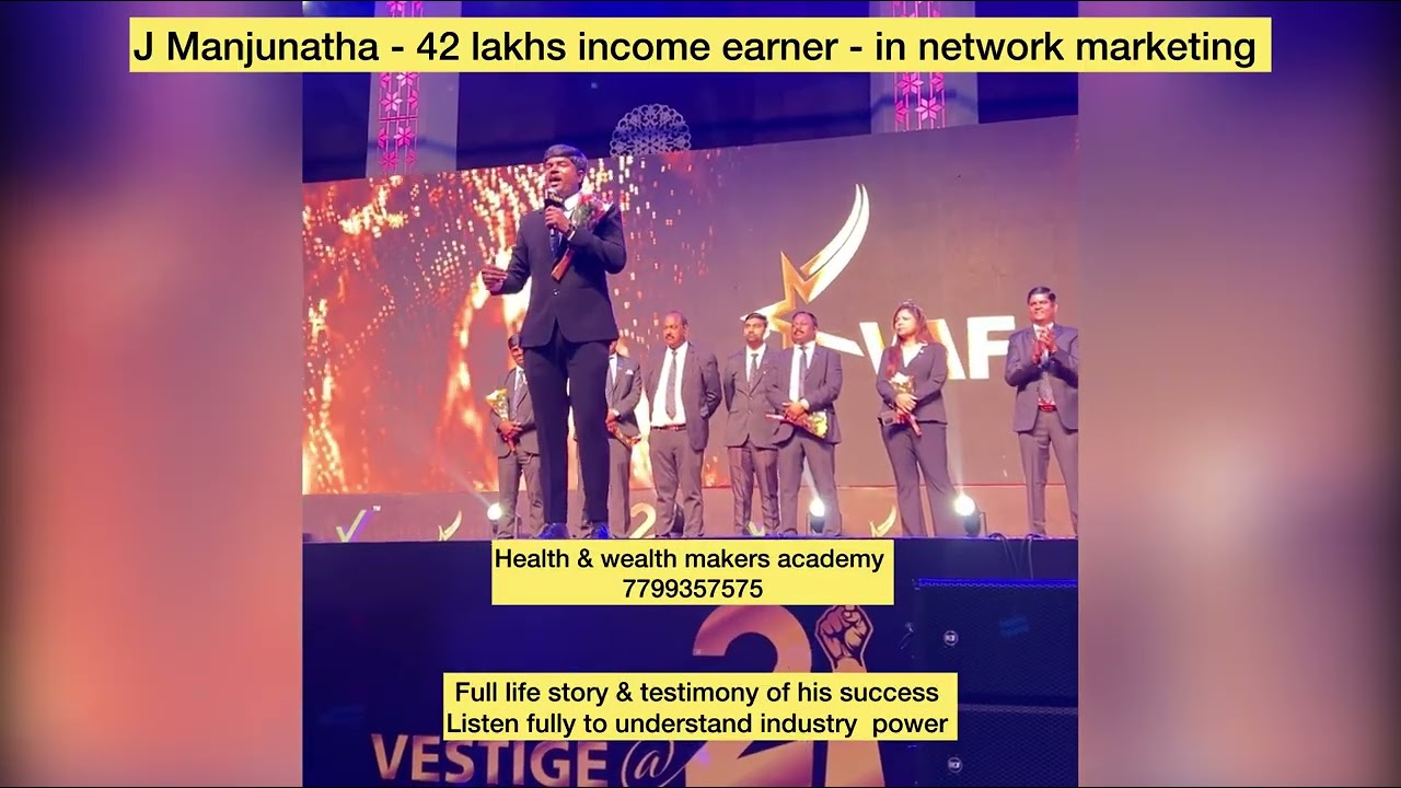 42 Lakhs Monthly Income Leader | vestige Award Function 2026 at Hyderabad #vestige #income  