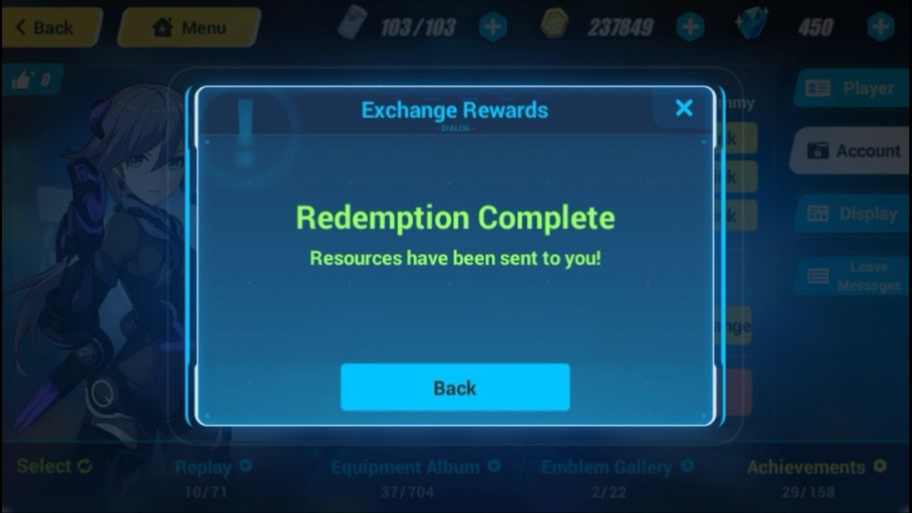 Honkai Impact 3 SEA《崩坏3》 Exchange Code ( FREE 300 CRYSTAL! )