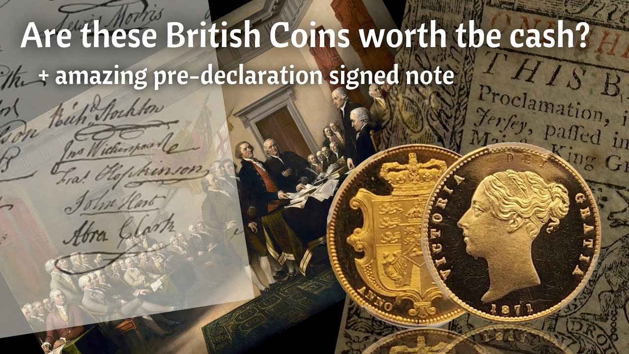 Are these amazing British Coins worth the money?  and 1776 John Hart signed note!!