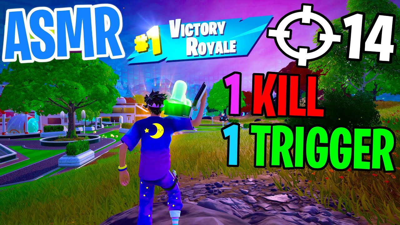 ASMR Gaming 😴 Fortnite 1 Kill = 1 Trigger Relaxing Mouth Sounds 🎮🎧 Controller Sounds + Whispering 💤