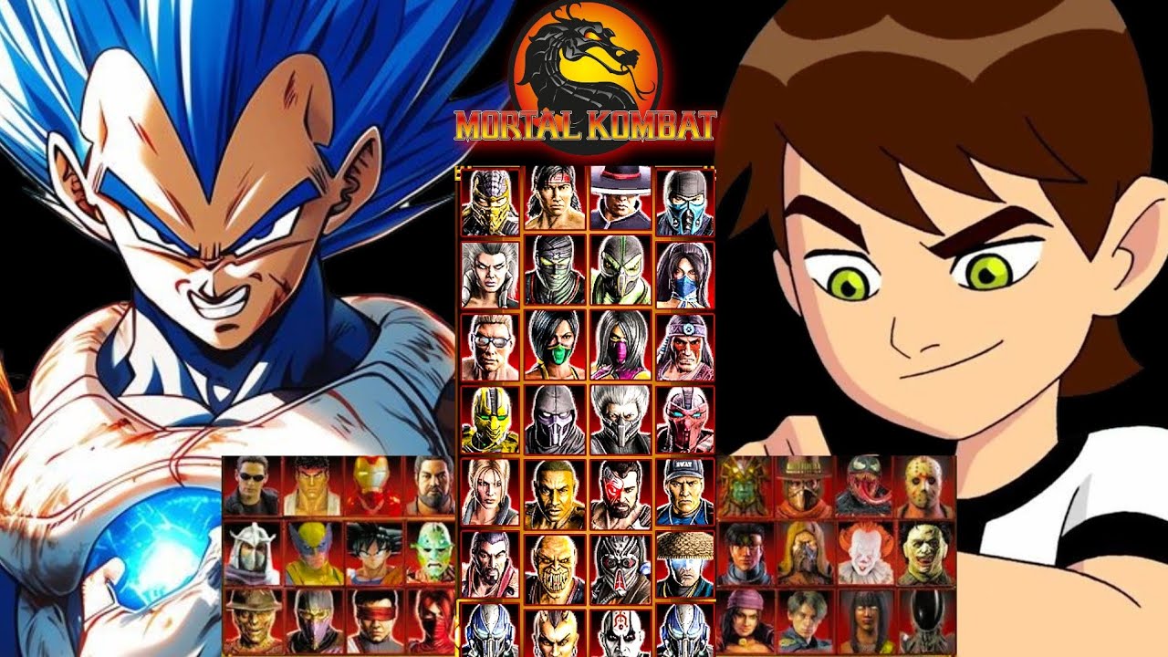 MORTAL KOMBAT 9 | VEGETA & BEN TENNYSON | TAG LADDER | GAMEPLAY (4K60FPS)
