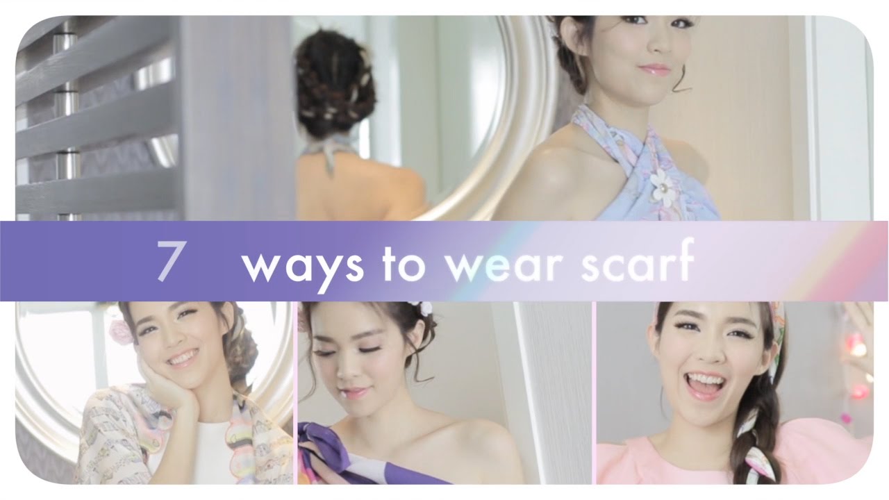 7 วิธีพันผ้าพันคอ, Updo by Buablink