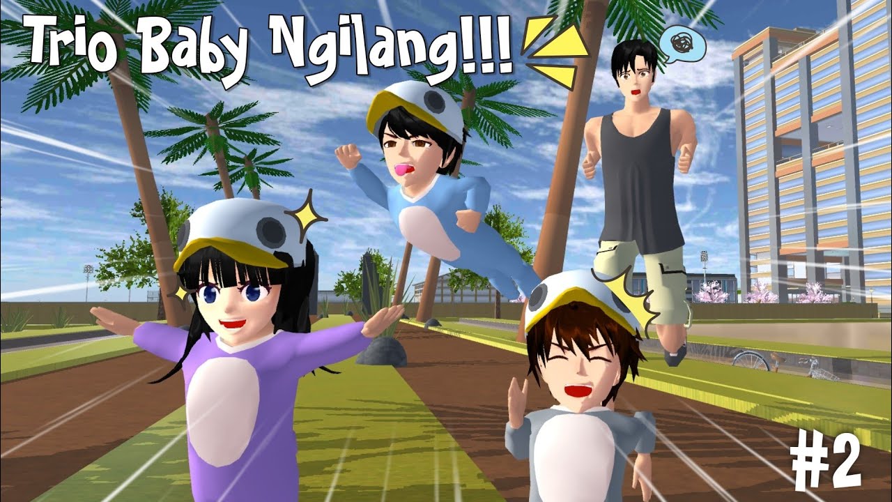 TRIO BABY HILANG!!😱 || TRIO BABY THE EXPLORER #2 || SAKURA SCHOOL SIMULATOR