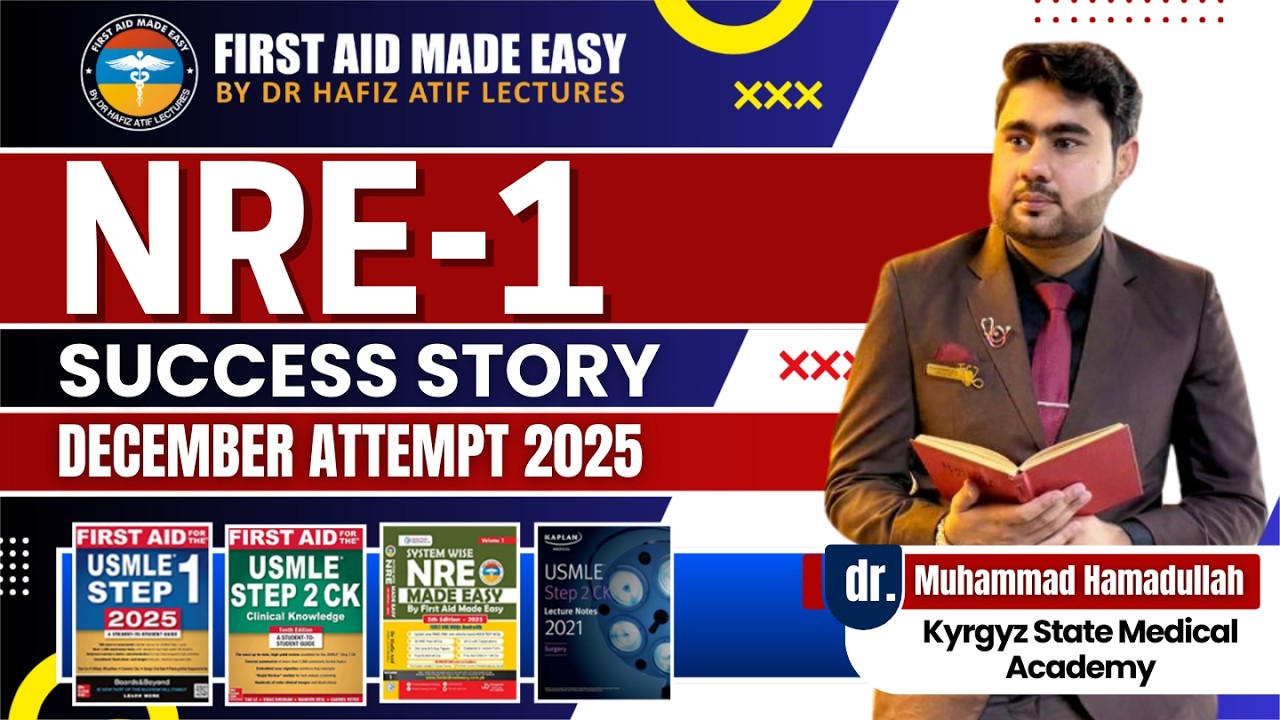 NRE Success Story of Dr Muhammad Hamadullah | Cleared in 1st Attempt | First Aid Made Easy Platform