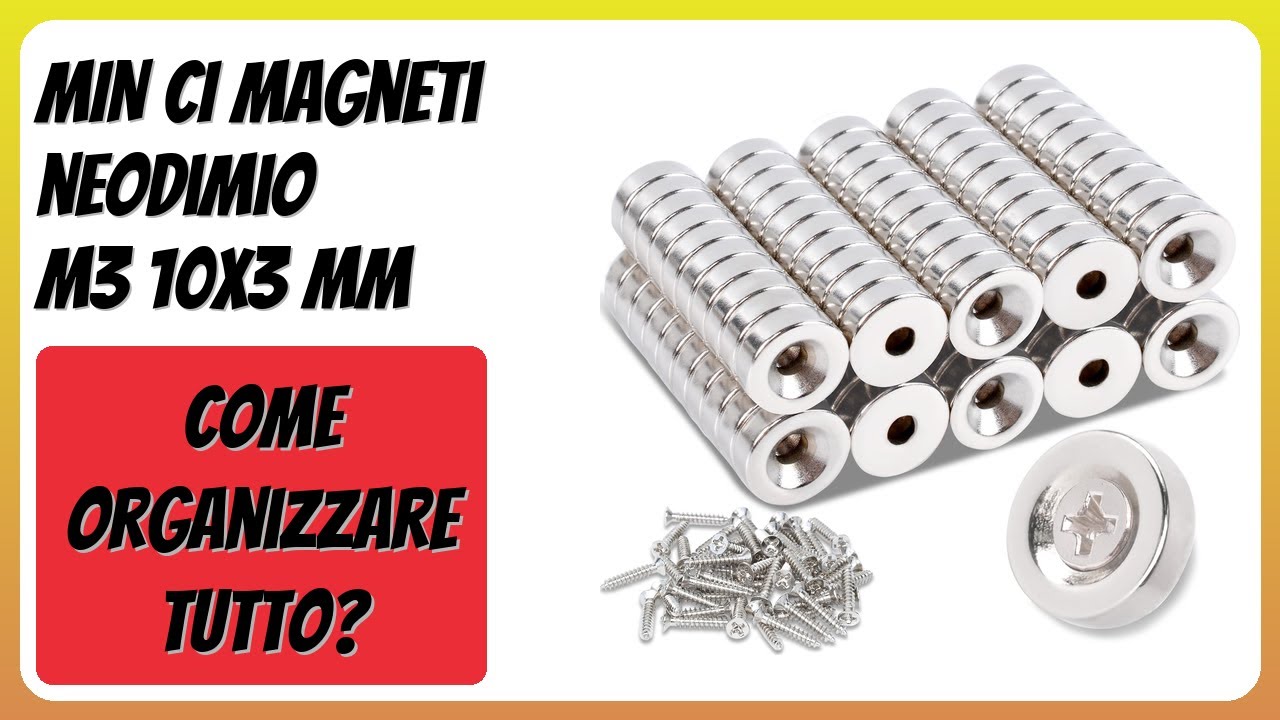 RECENSIONE (2026) : MIN CI Magneti neodimio M3 10x3 mm. DETTAGLI