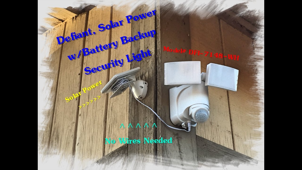 Defiant Solar Powered Motion LED Security Light review and install