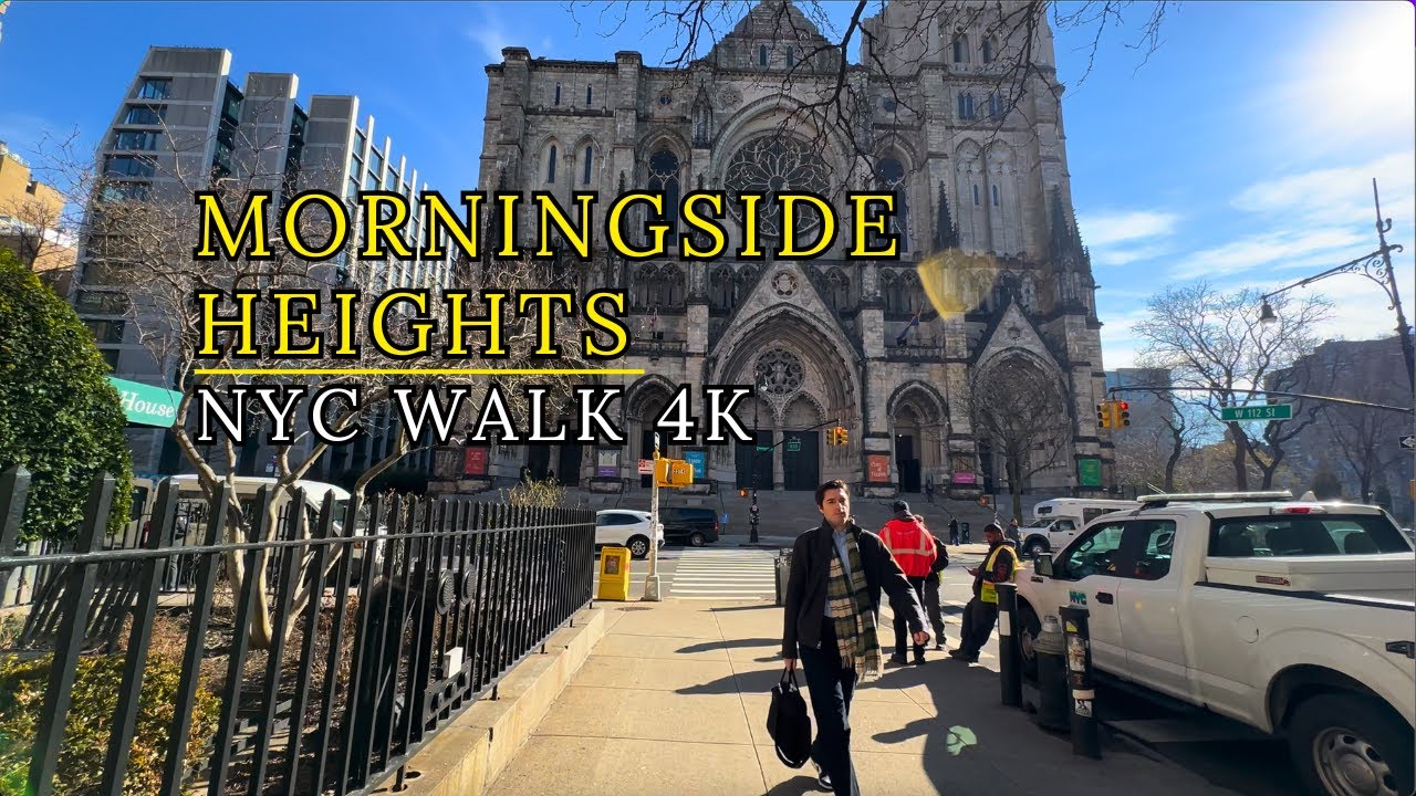 Morningside Heights to Riverside Park 4K ☀️ | Sunny Day Walk in NYC