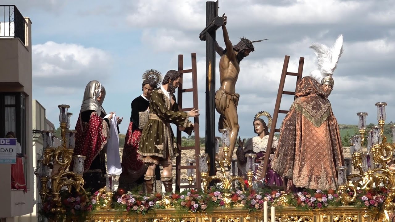 Semana Santa de Morón 2025. Cristo del Calvario y Virgen del Mayor Dolor