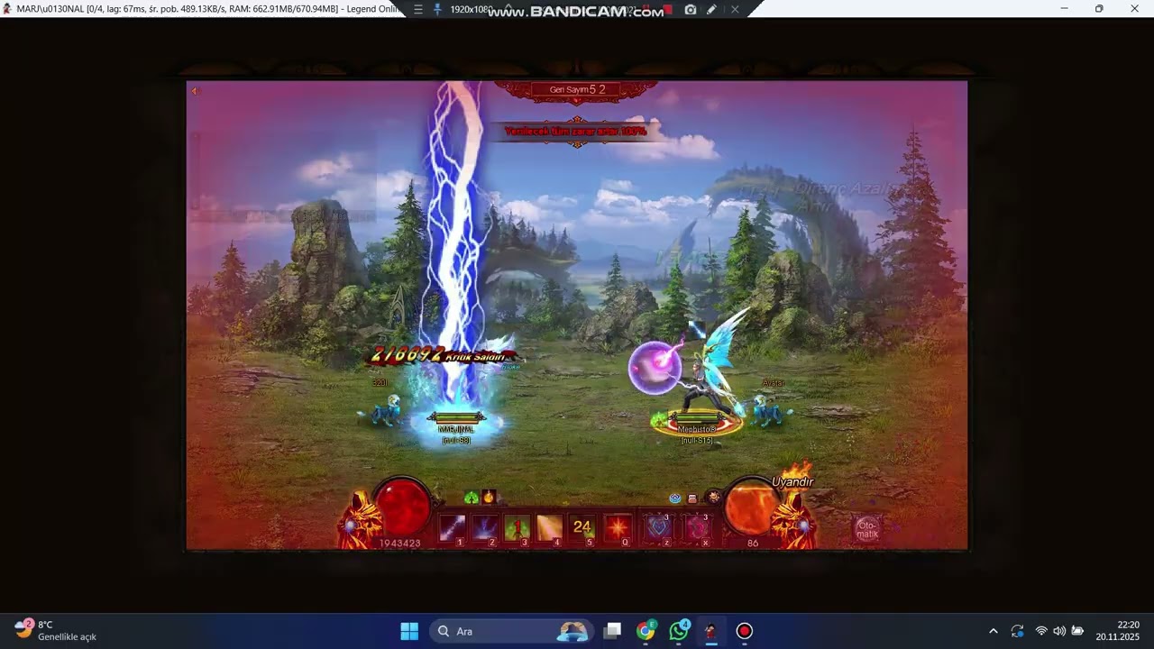 LEGEND ONLİNE REBORN KAHRAMAN BÜYÜCÜ MARJİNAL SAVAS ALANI.