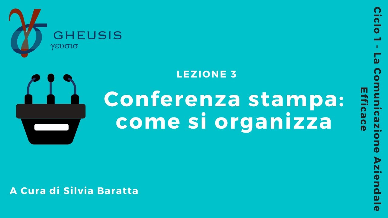 Conferenza Stampa: come si organizza