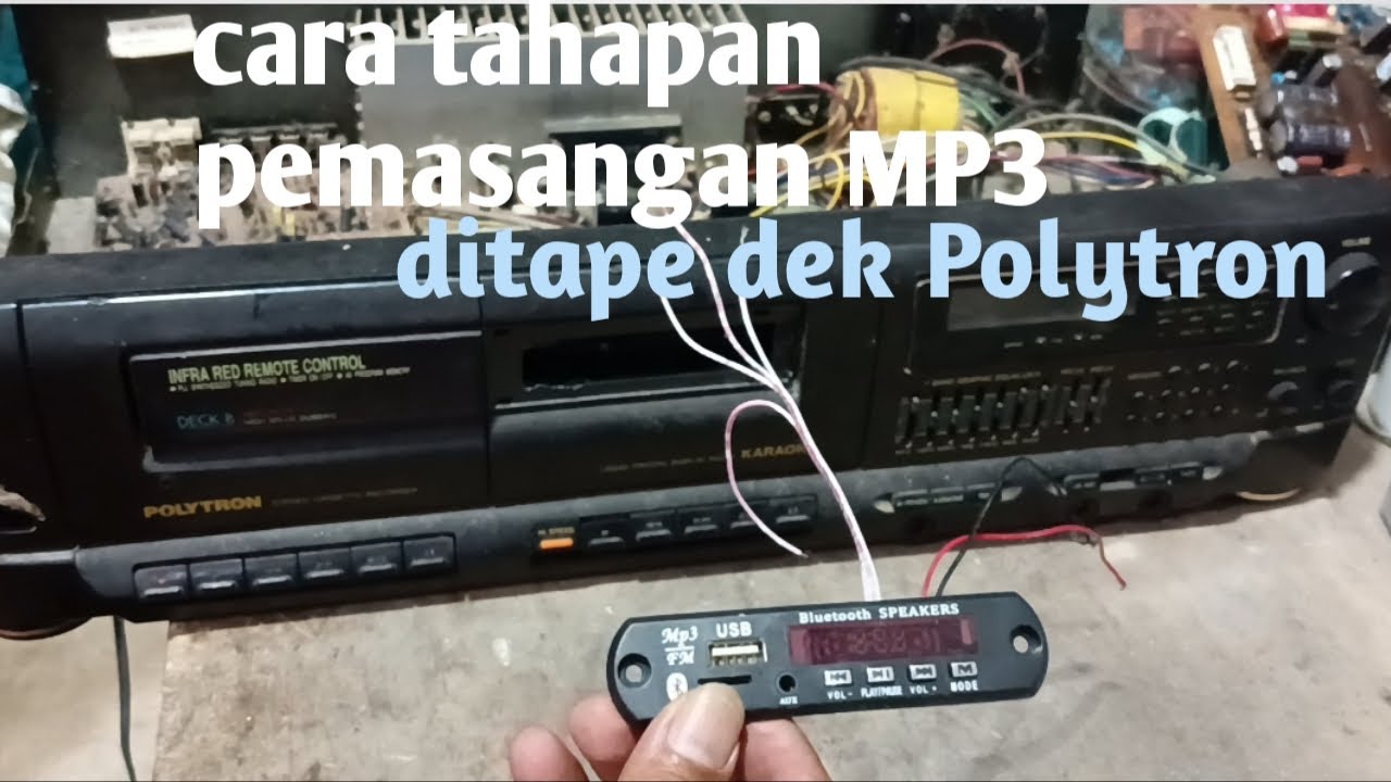 Cara pemasangan MP3 tape deck Polytron