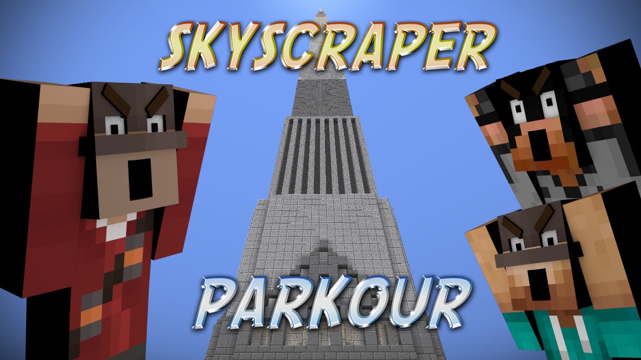 Minecraft: INTENSE RACE - SKYSCRAPER PARKOUR