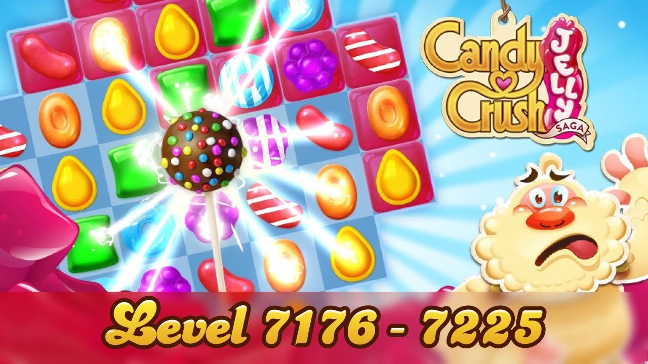 Candy Crush Jelly Saga 4K (Level 7176 - 7225) [Longplay]
