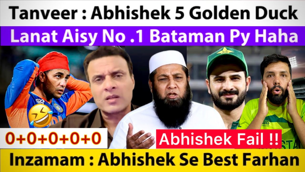Tanveer : Abhishek 5 Ducks In A Row Isko No.1 T20 Batsman Kehte Ho | Inzamam Farhan Vs Abhishek |