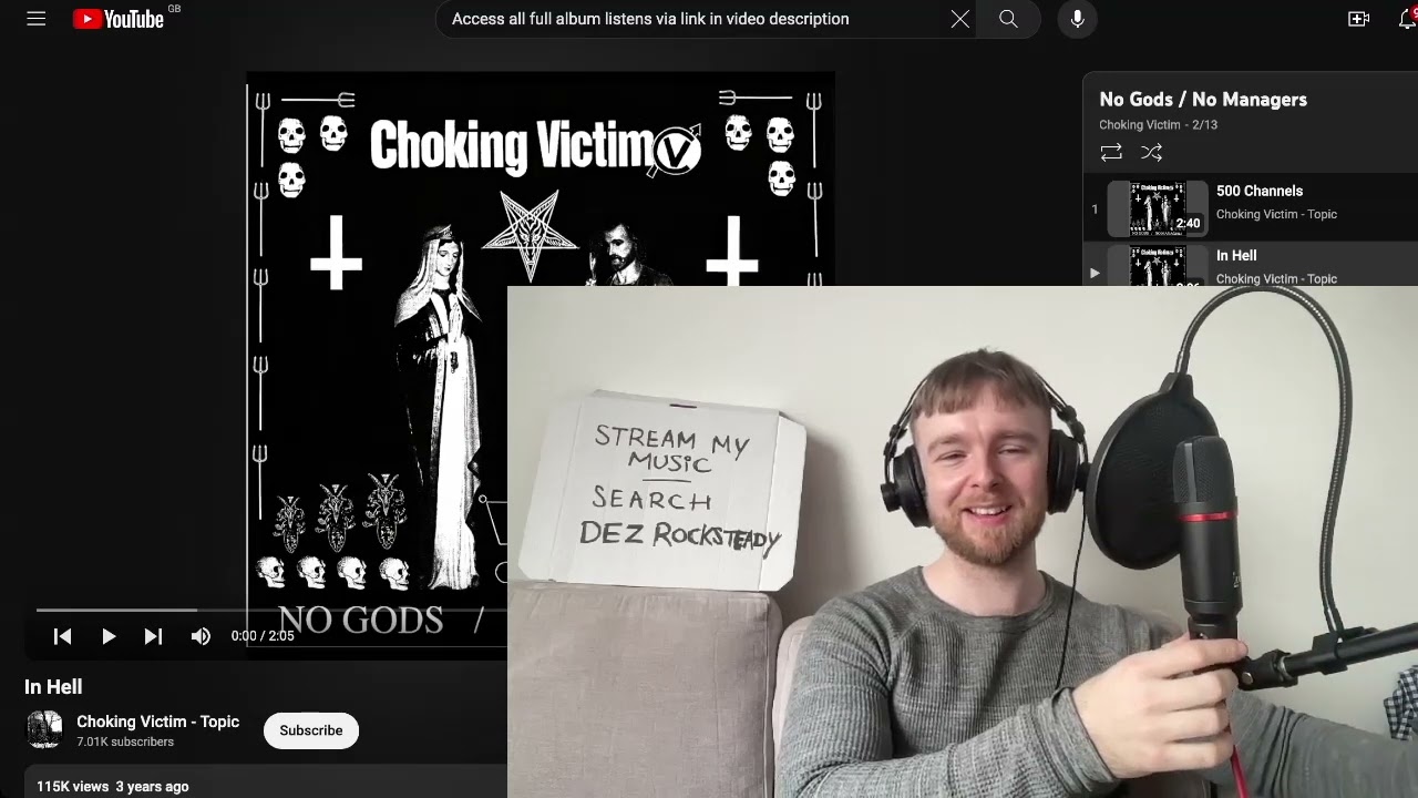 Choking Victim - No Gods/No Managers FULL Album Reaction