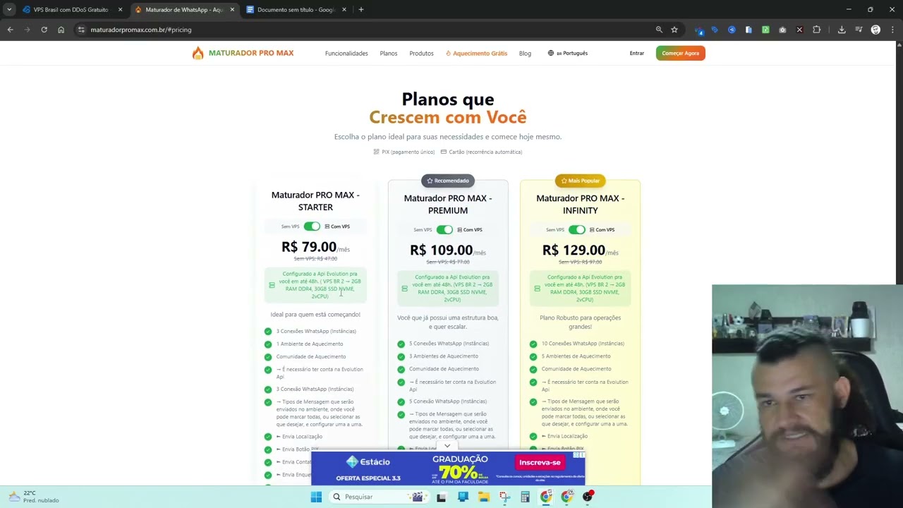 Vídeo 01 - Maturador Pro Max e Bork Cloud VPS.