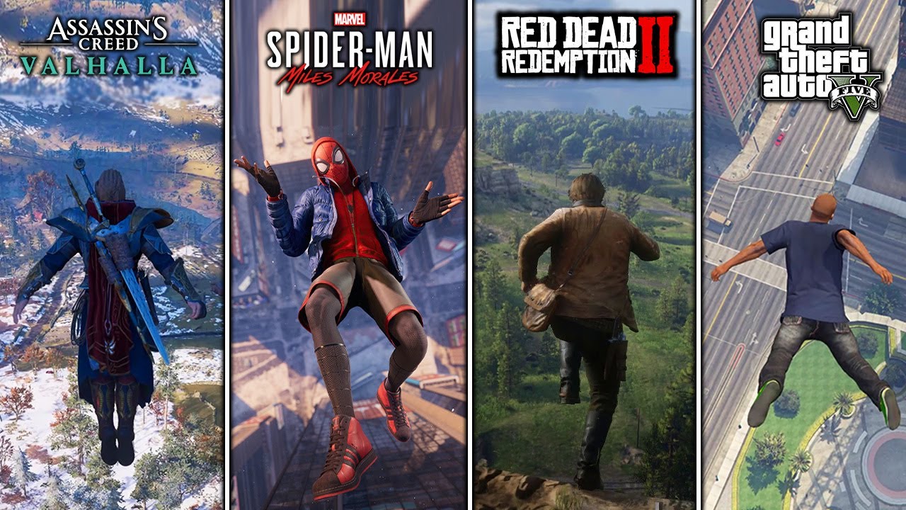 Jumping From the Highest Points in 20 Different Games