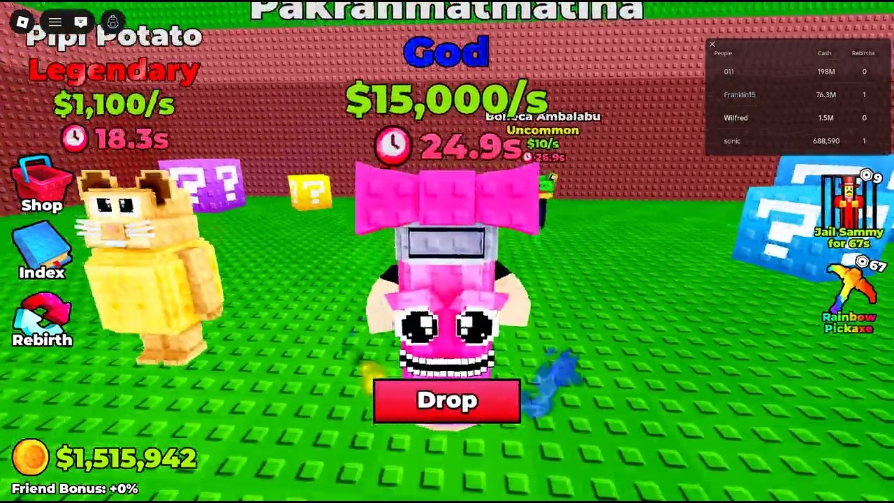 I became a NOOB to PRO in Break a Lucky Block!