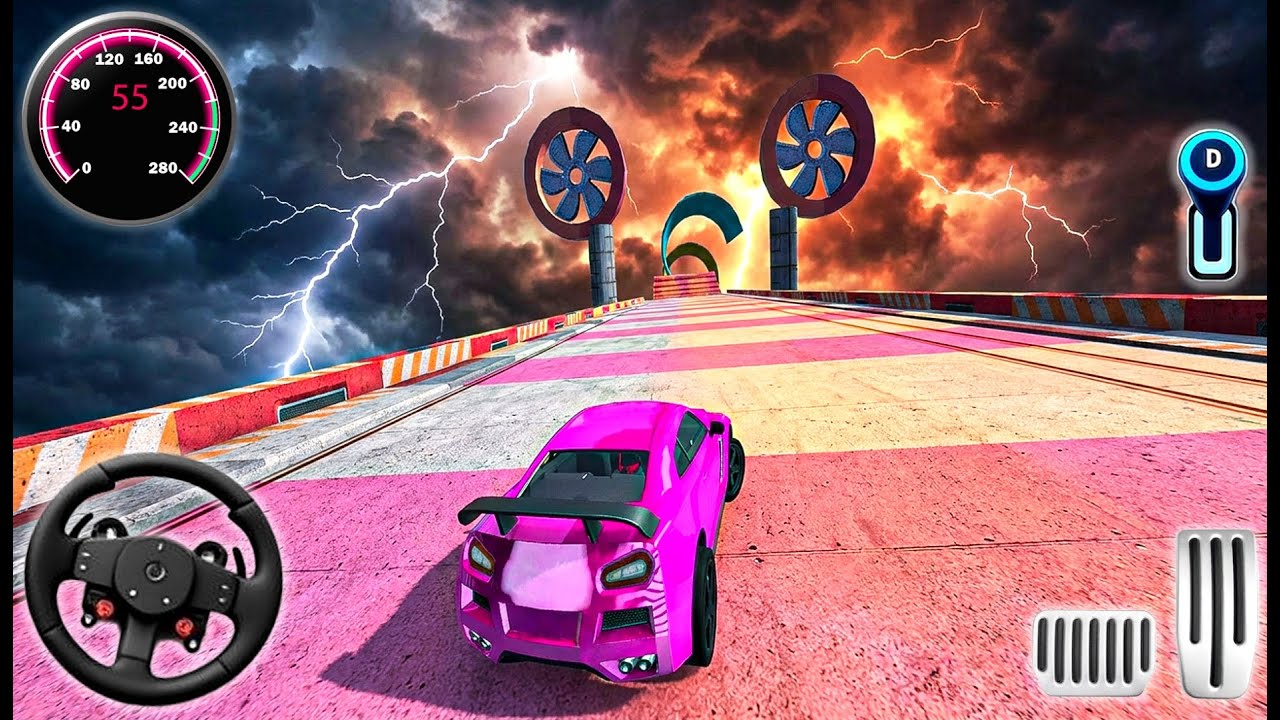 Extreme Vertical Ramp Car Jumping - Real Driving Simulator Impossible Tracks 3D - Android GamePlay