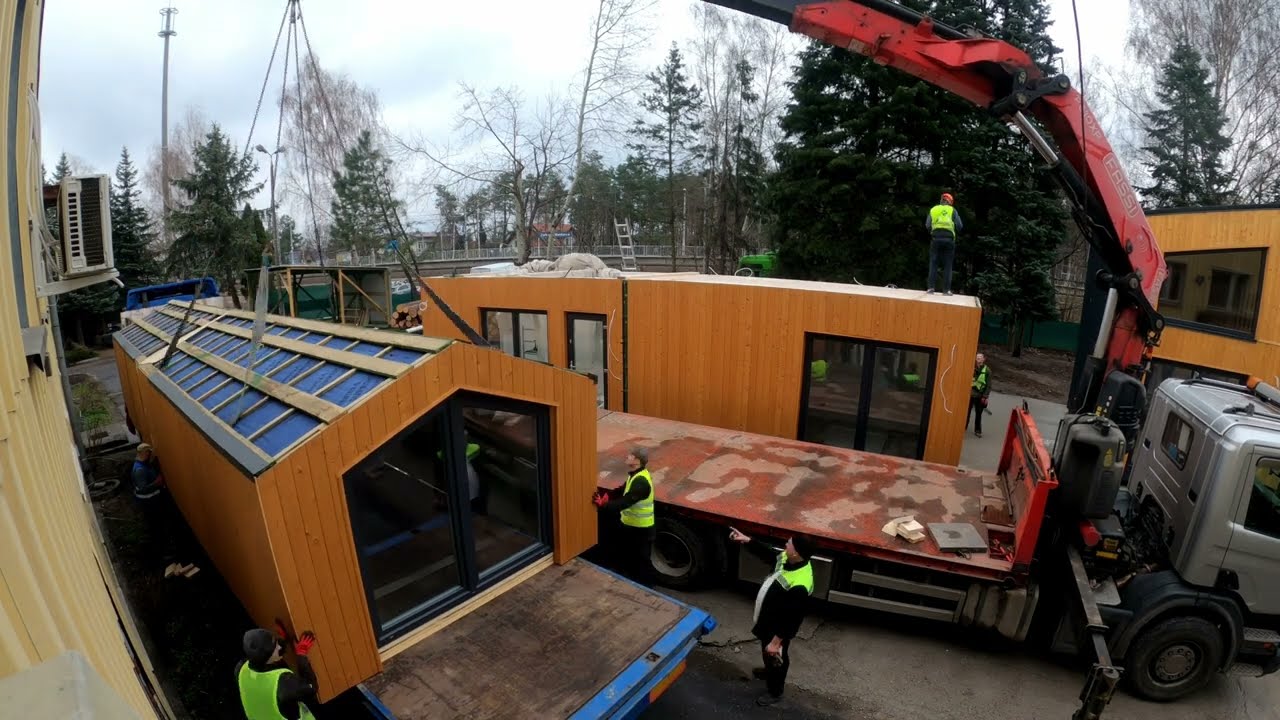 Proces demontażu (montażu) domu modułowego