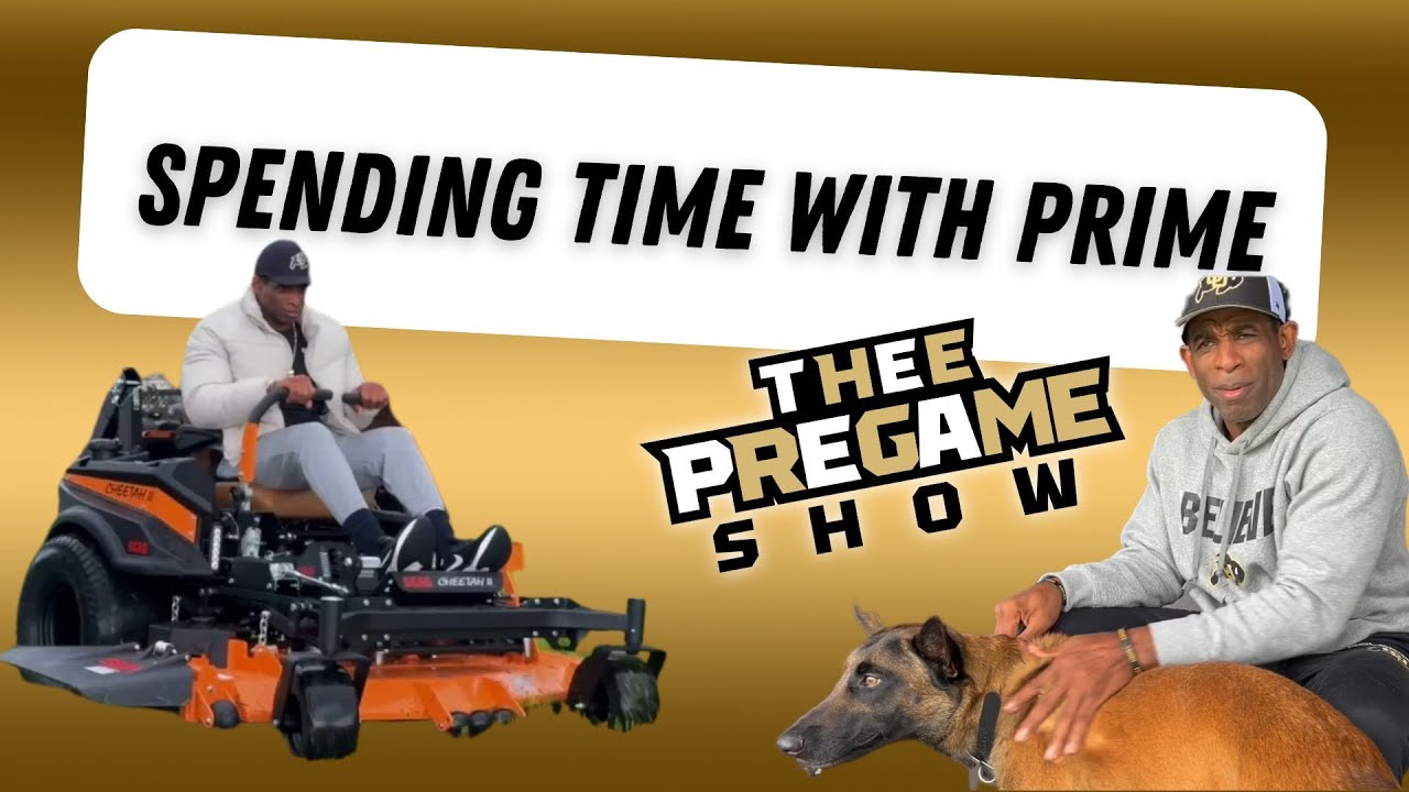 At Home With Coach Prime - Gunner and The New Mower