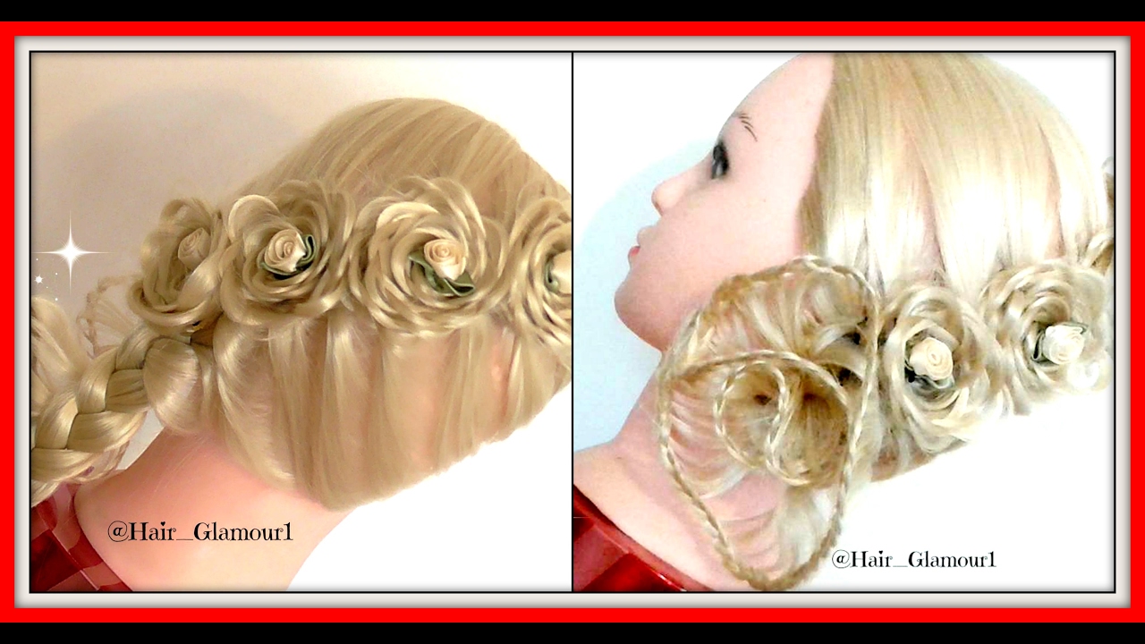 3D ROSE LACE BRAID HAIRSTYLE / HairGlamour Styles /  Hairstyles