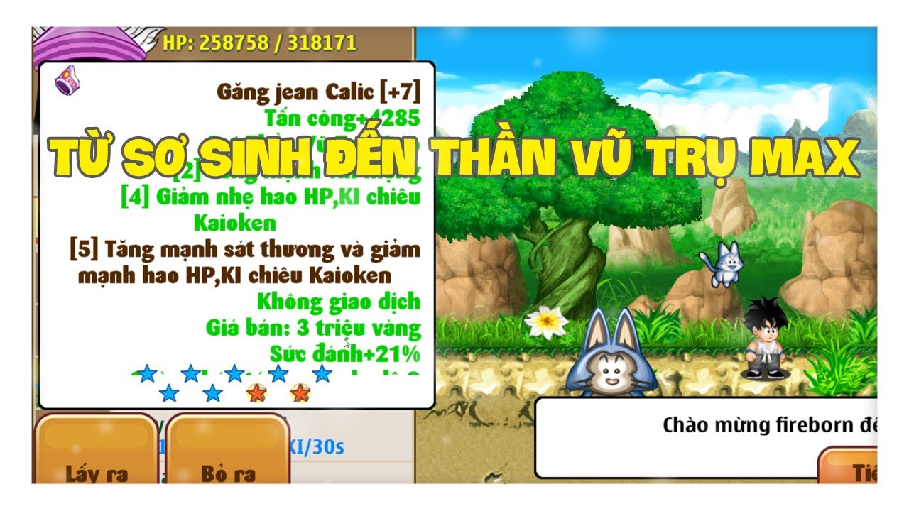Ngọc Rồng Online - Từ Mới Lập Tới Trái Đất Thần Vũ Trụ Max Game