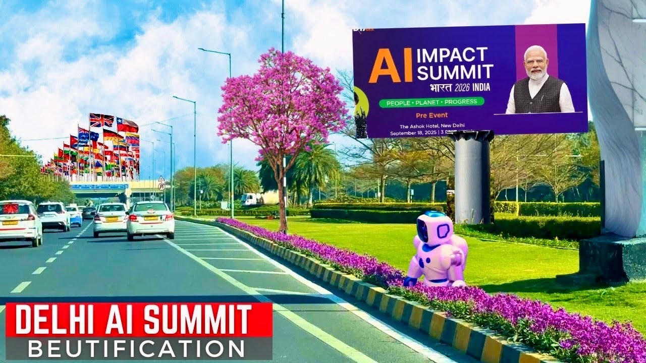 AI Impact Summit 2026 | Delhi Roads Beautification & World-Class Makeover