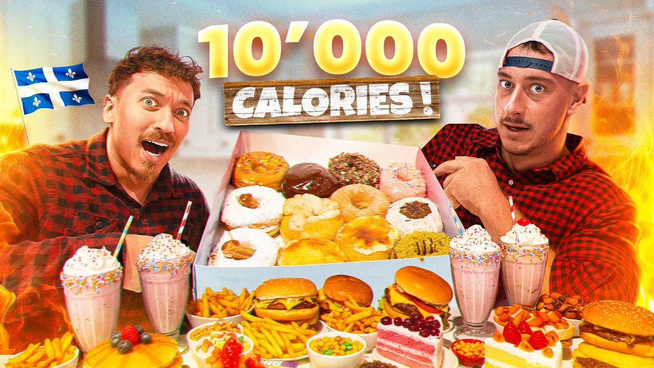 10 000 CALORIES CHALLENGE ! Version Québec On s'explose le bide avec @thepanash9087