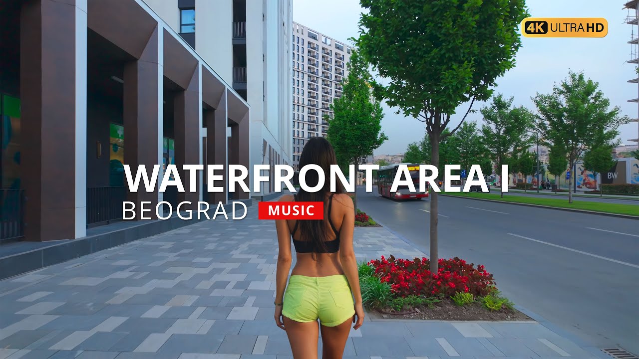 Serbia | Belgrade | Waterfront Area I | Walking Tour | 4K | Music #travel #music