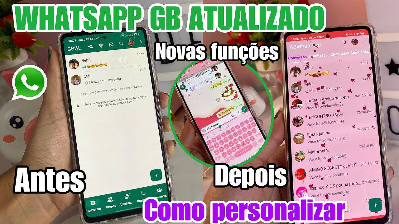 SAIU🔥WHATSAPP GB ATUALIZADO 2024 NOVAS FUNÇÕES + COMO PERSONALIZAR