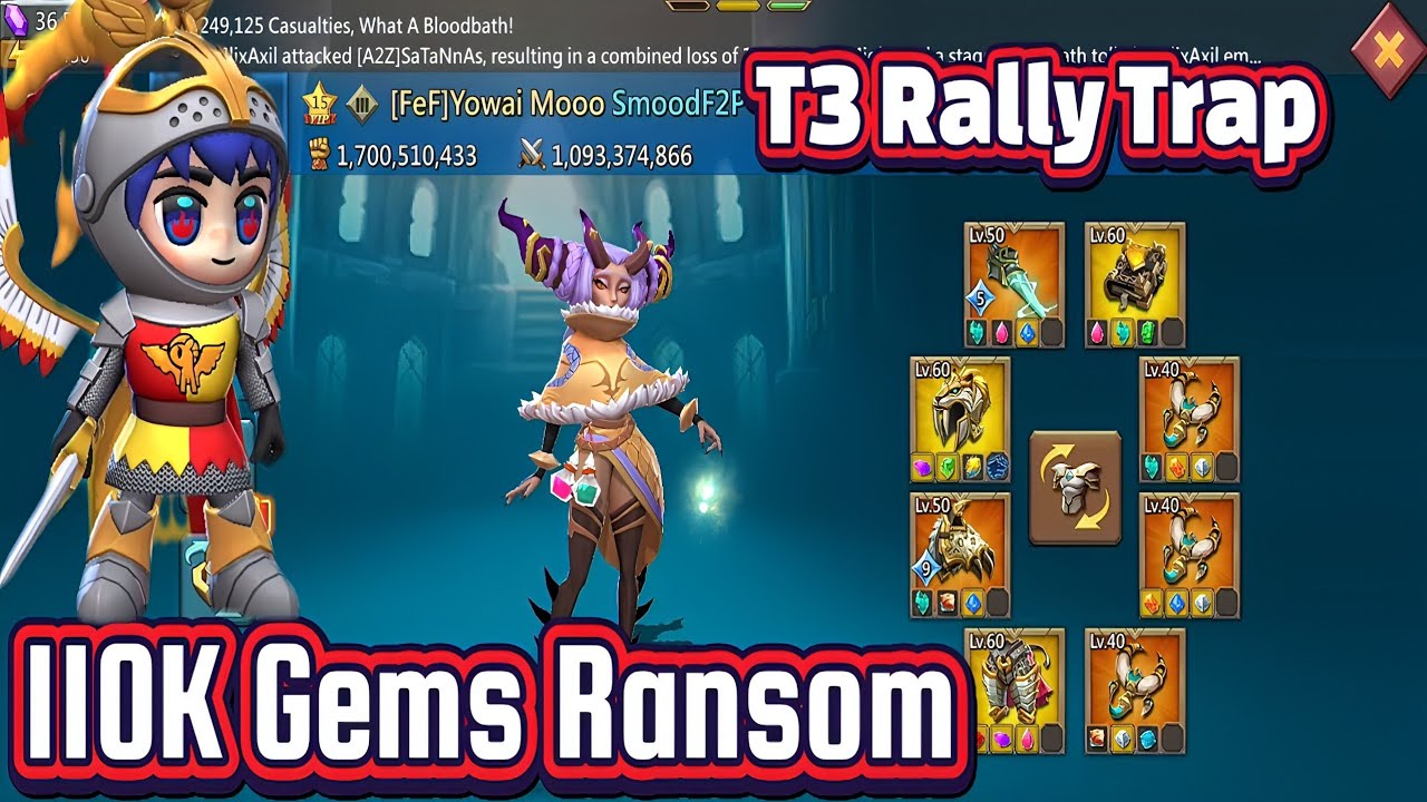T3 Rally Trap Vs Counter Rallies | Chalice Migration Kills Part 2 | Lords Mobile 