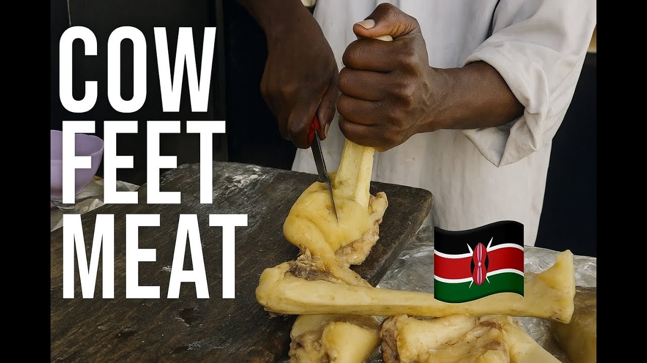 Kenyan Street Food | Cow Feet Meat Street Food in Kware, Ongata Rongai 