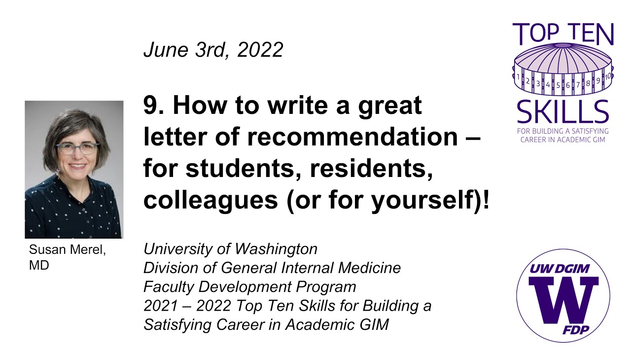 How to write a great letter of recommendation