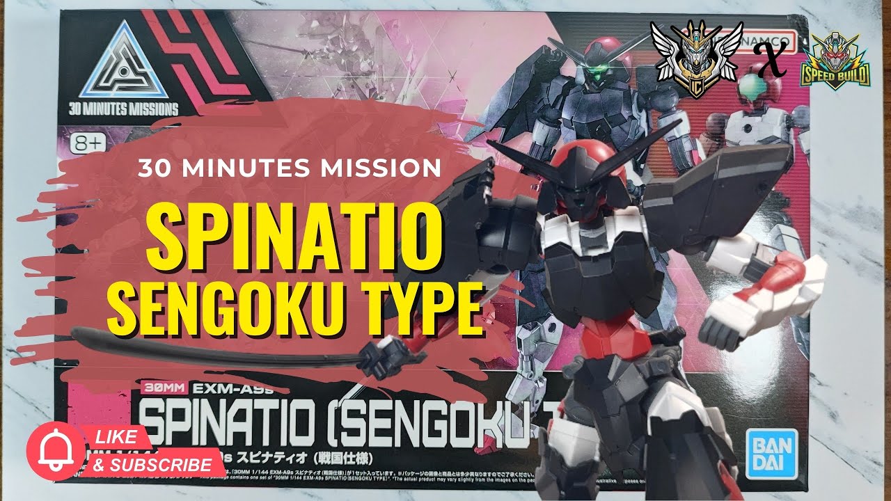 Spinatio Sengoku Type | 30 Minutes Missions | ASMR Speed Build | Bandai